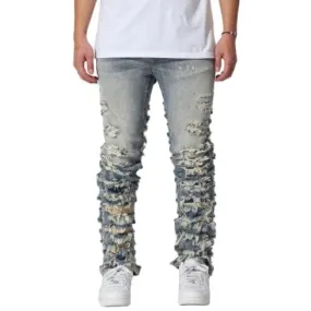 Crysp Fray Stacked Denim (Indigo) CRYSPF123-06