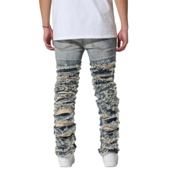 Crysp Fray Stacked Denim (Indigo) CRYSPF123-06