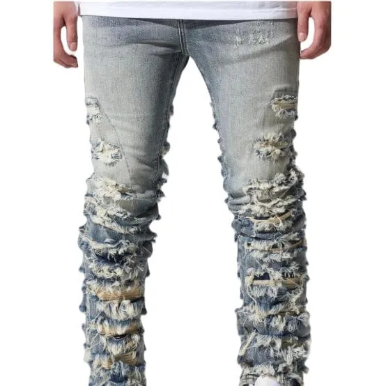 Crysp Fray Stacked Denim (Indigo) CRYSPF123-06