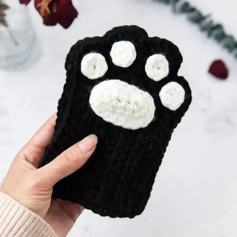 DIY Knitted Cat Paw Gloves