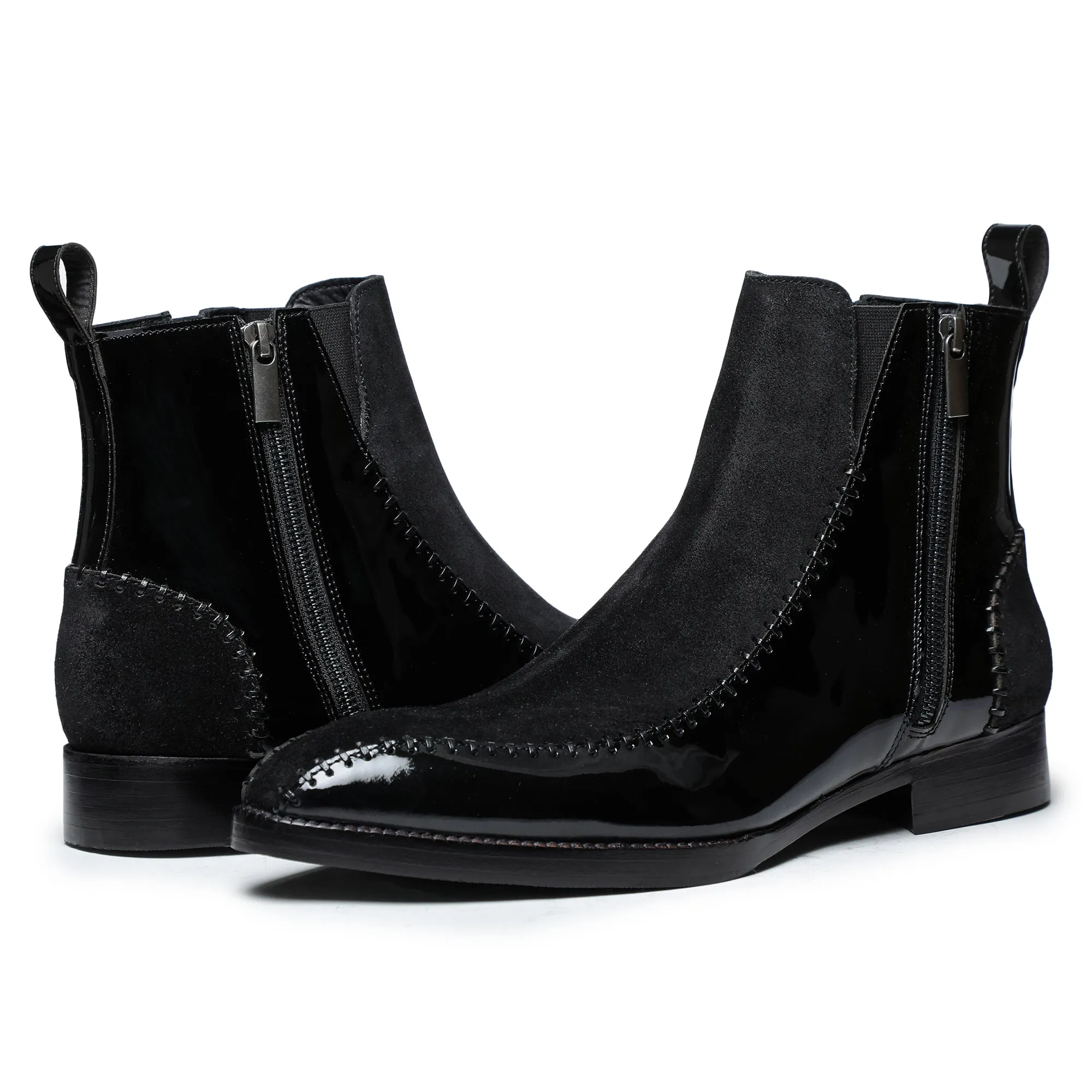 Driver Zipper Boots - Black