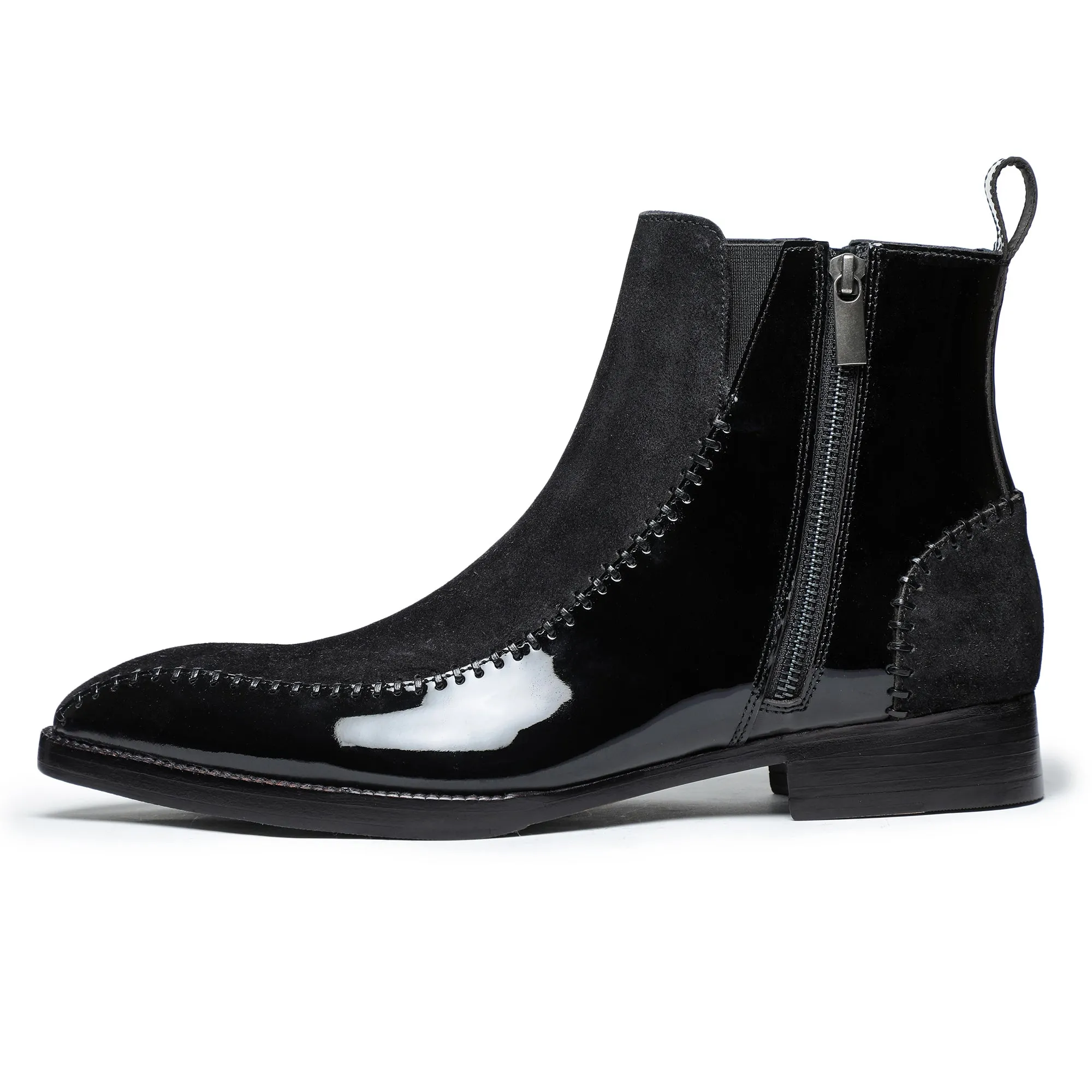 Driver Zipper Boots - Black