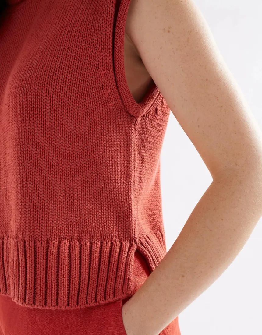 Elk - Lunel Knit Vest Sangria