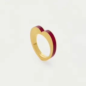 Enamel Heart Ring