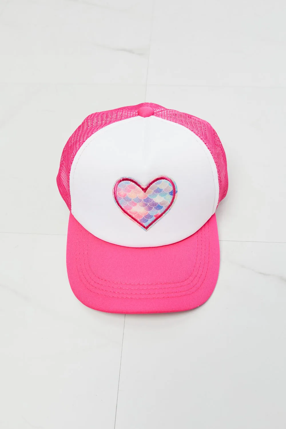 Falling For You Trucker Hat in Pink