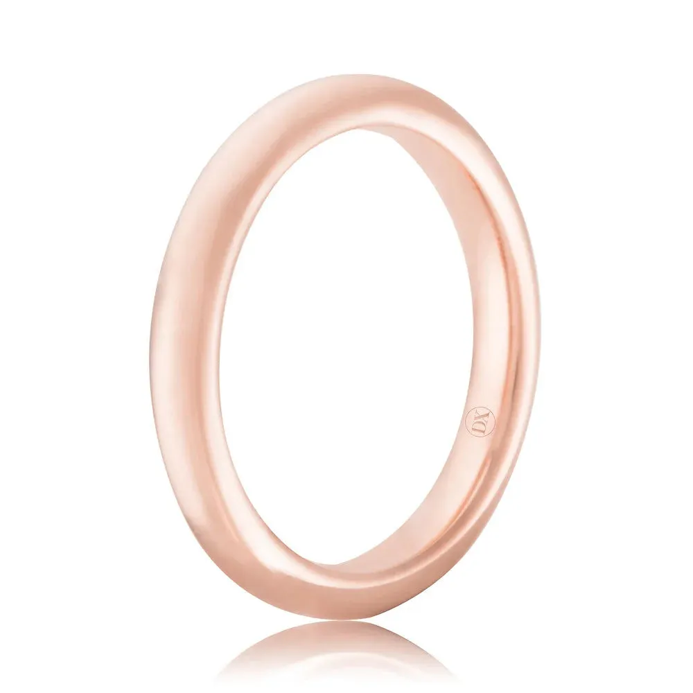 Full Dome 3mm - 18ct Rose Gold