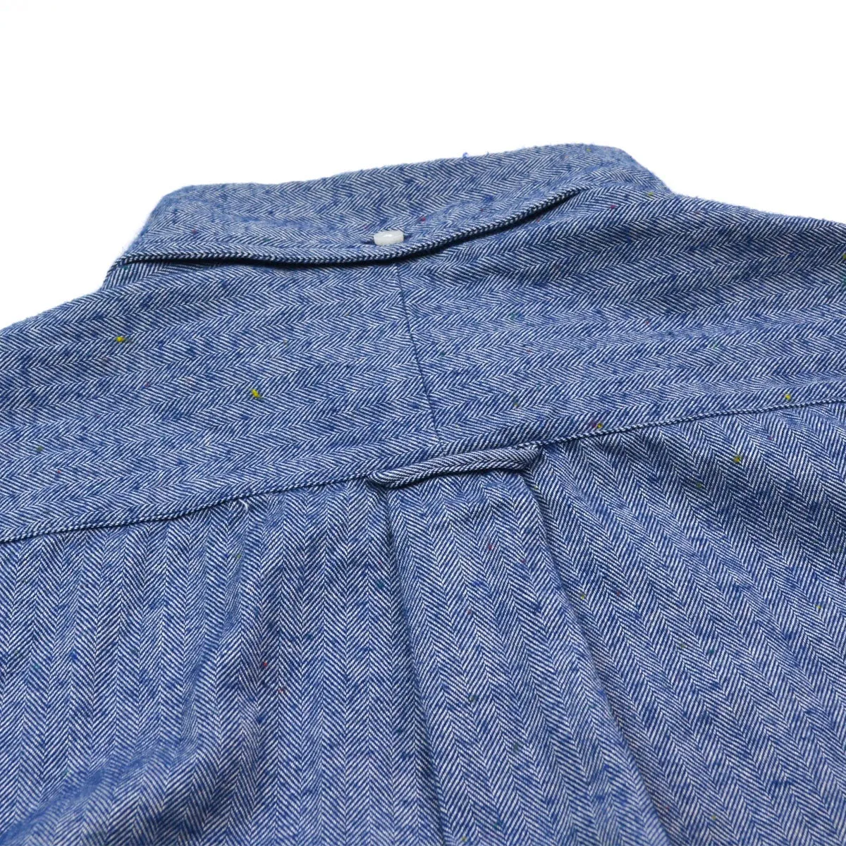 Gitman Vintage - Japanese Slub Herringbone Flannel Shirt - Blue