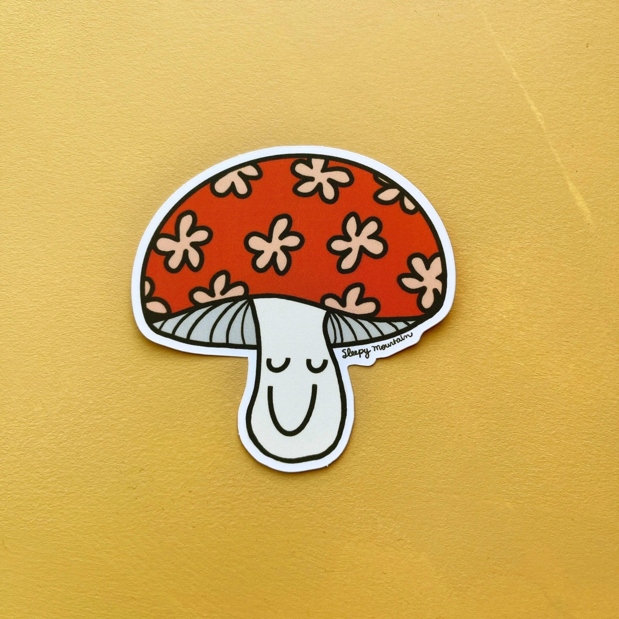 Happy Mushroom Sticker