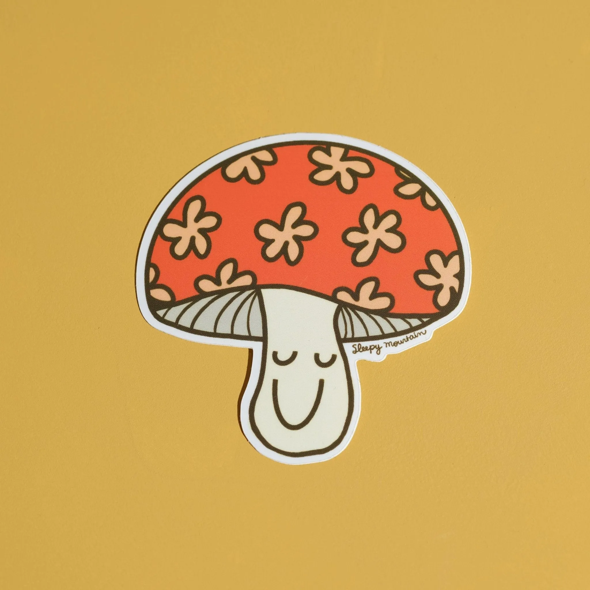 Happy Mushroom Sticker