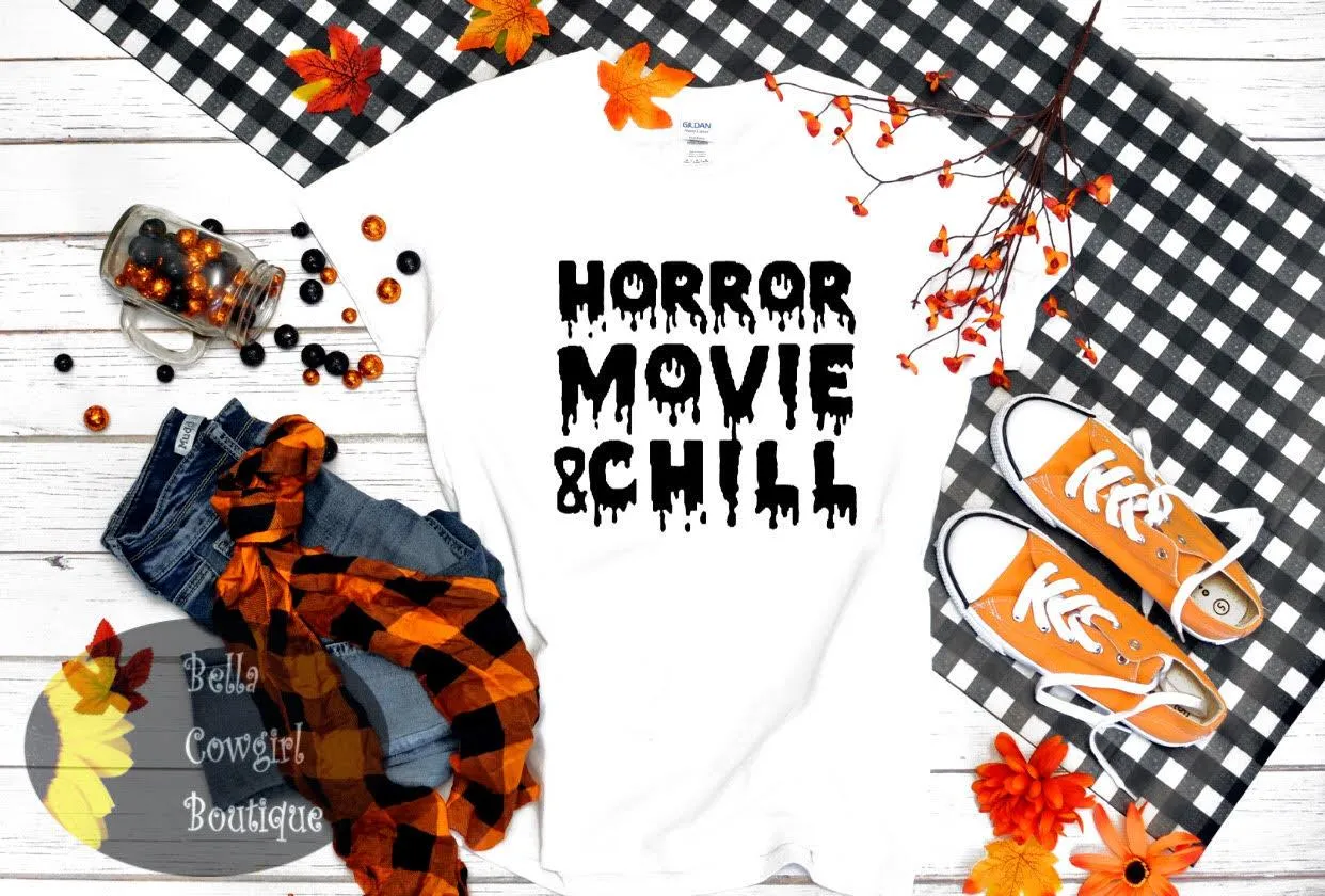 Horror Movie And Chill Halloween T-Shirt