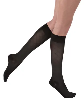 Jobst Ultrasheer Diamond Pattern Closed Toe Knee Highs 15-20 mmHg