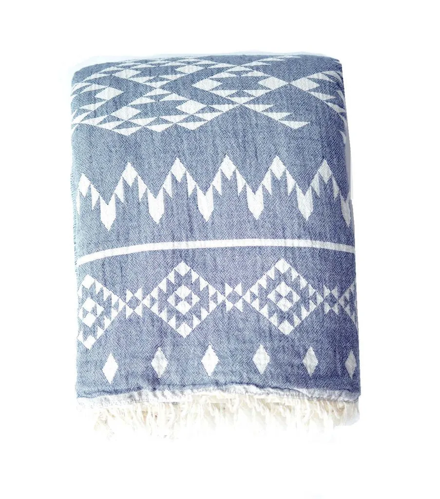 Kilim Fleece Lined Throw