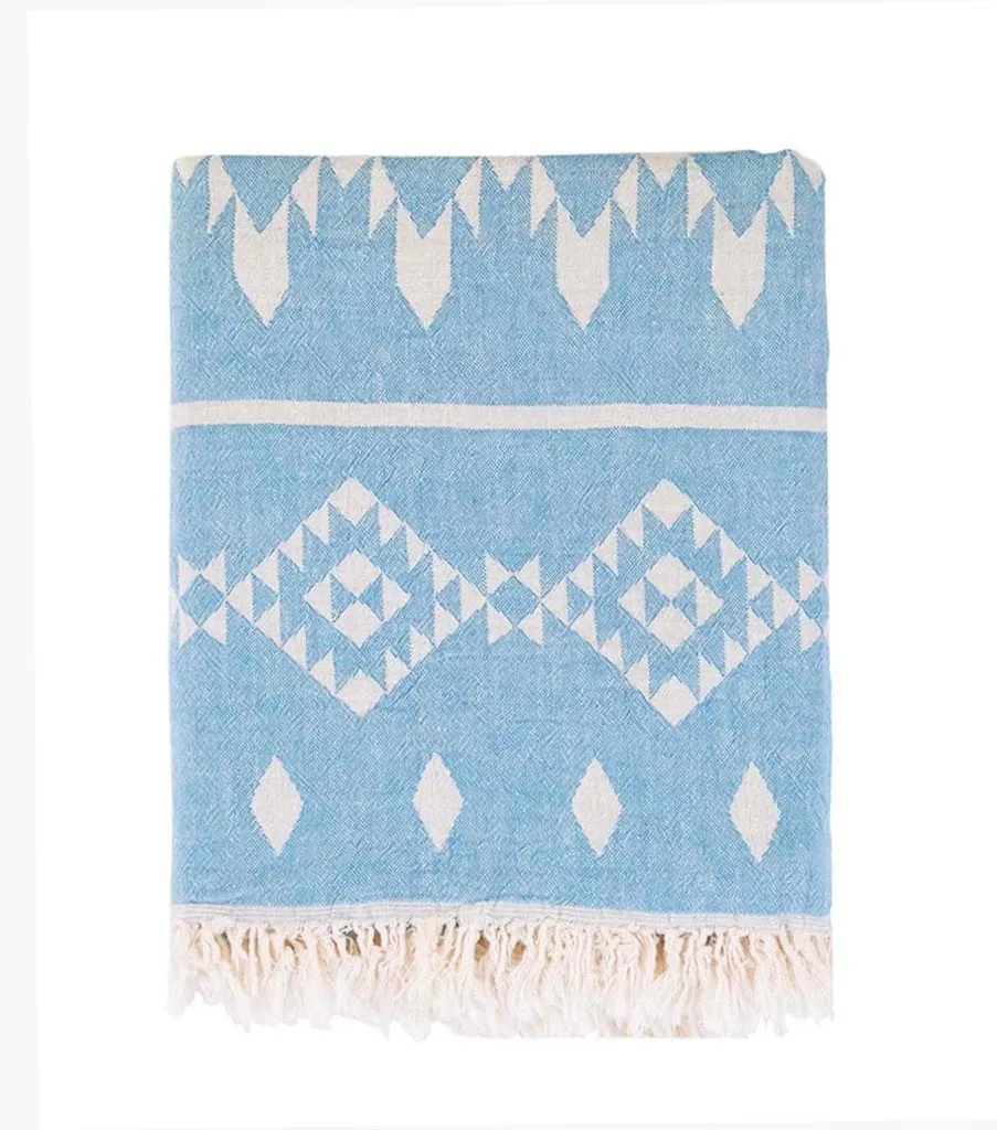 Kilim Fleece Lined Throw