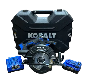 Kobalt XTR 24-volt 7-1/4-in Brushless Cordless Circular Saw W/ Battery & Charger