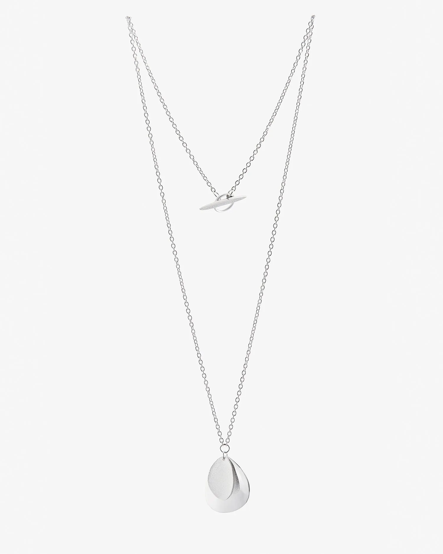 Lakeside single necklace silver