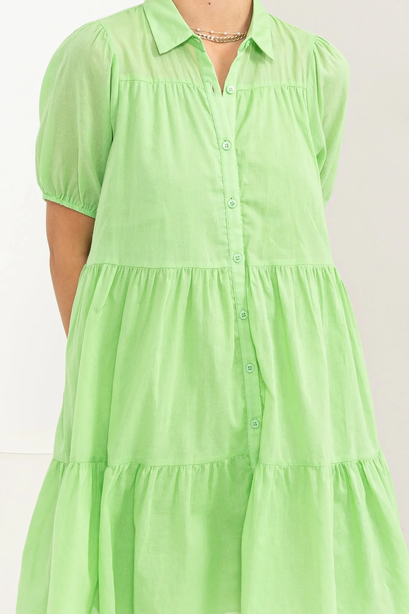 Lily Green Babydoll Dress