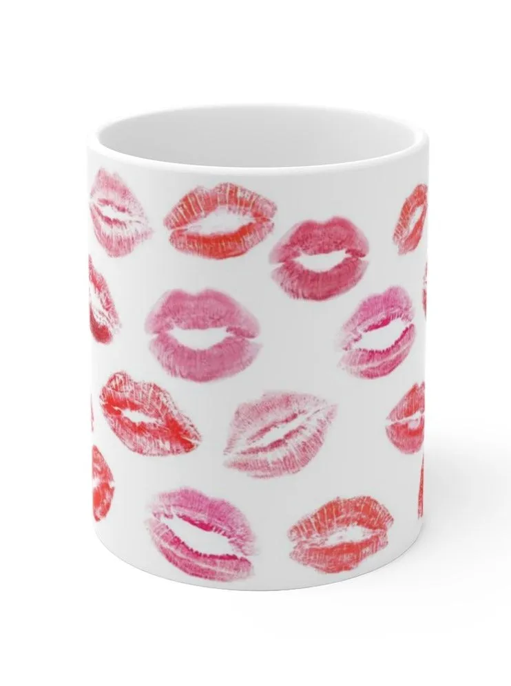 Lipstick Kisses Coffee Mug