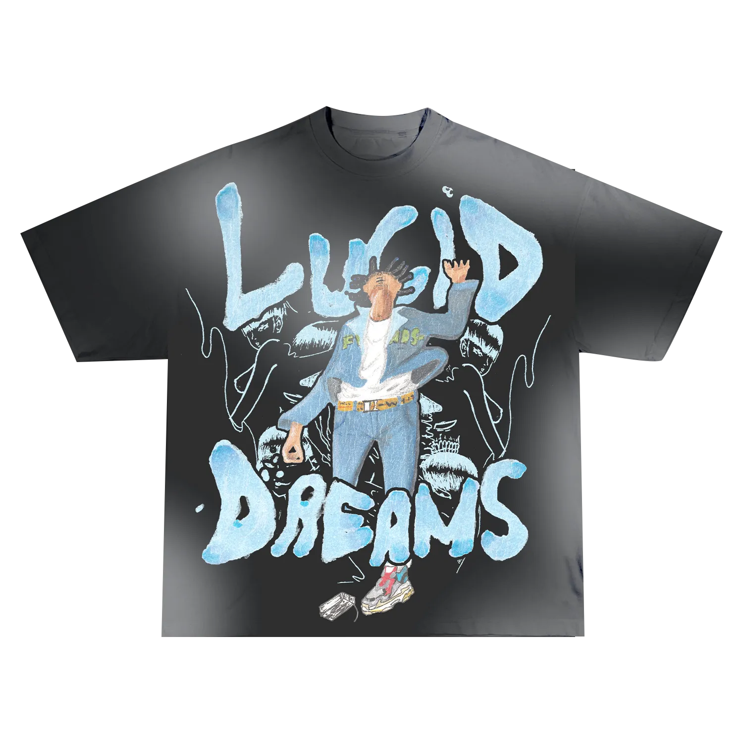 LUCID TEE GBGR - BLACK