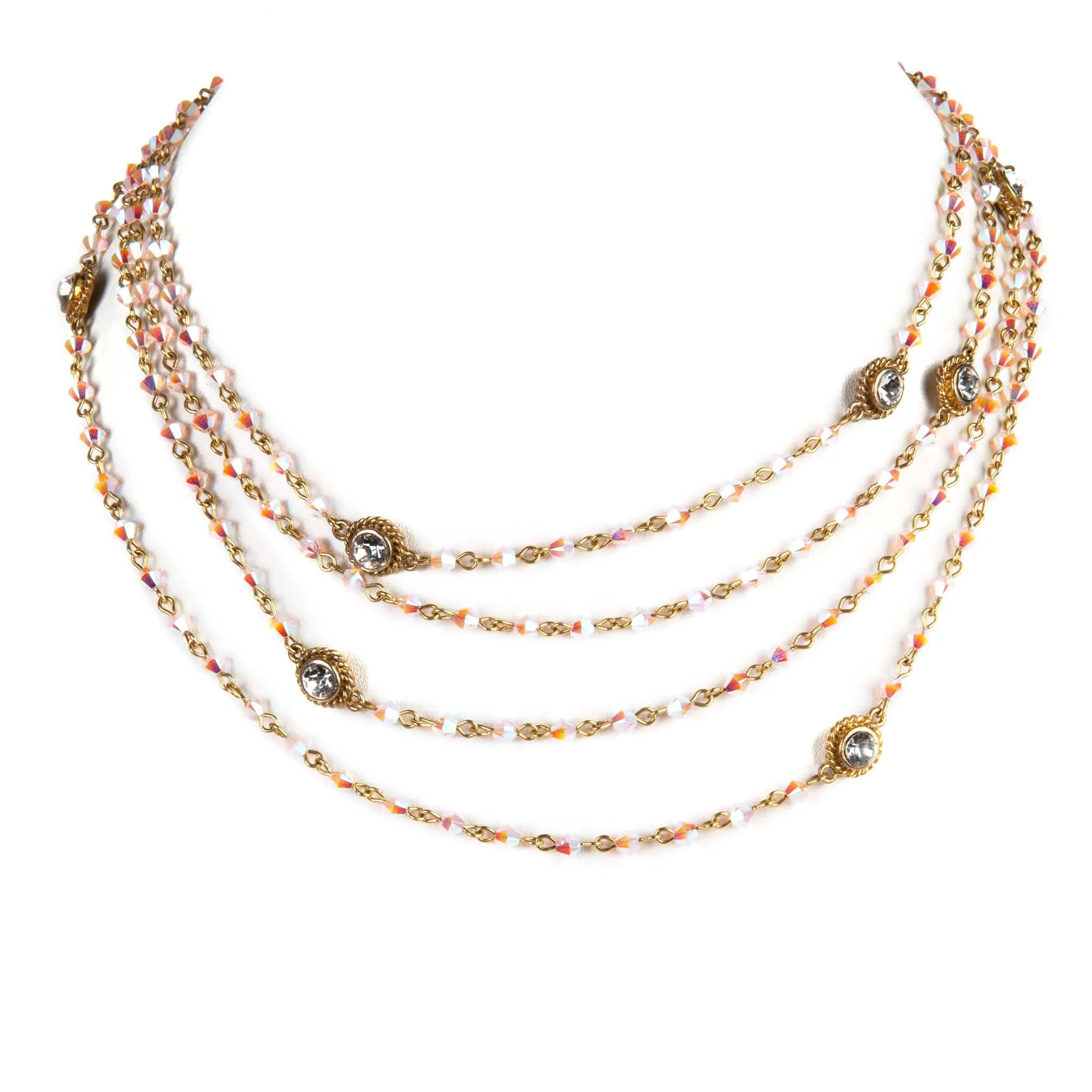 Magdalena - Bicone Rose Water Opal AB (Beads Only)