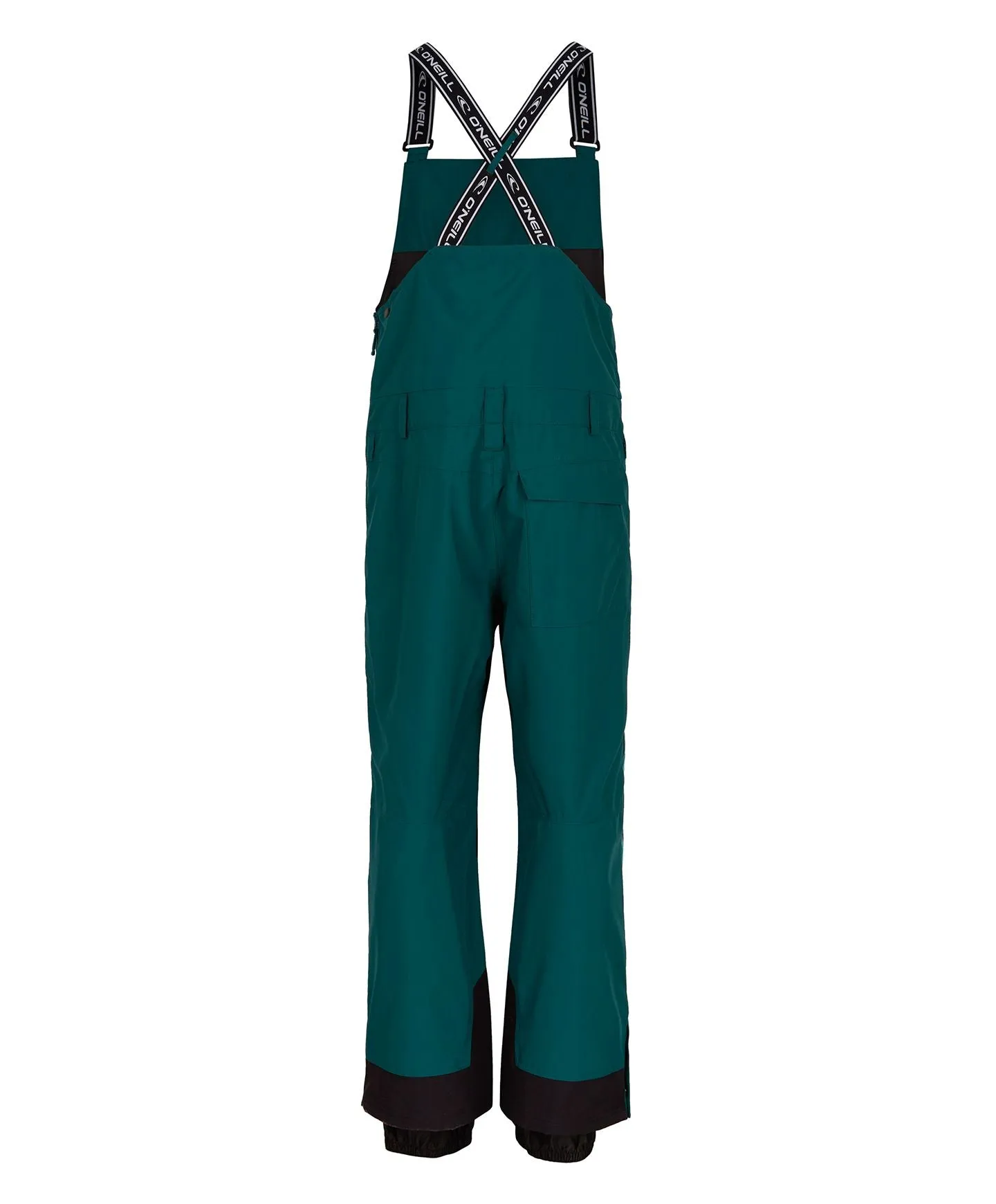 Men's Shred Bib Snow Pants - Deep Teal Colour Block