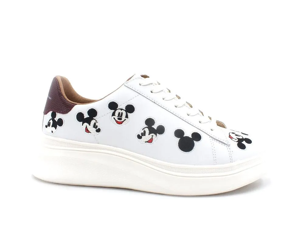 MOA Master Of Arts Sneaker Platform Mickey Mouse White Black MD712