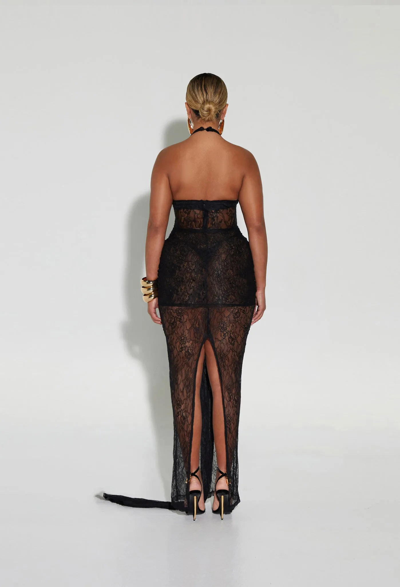 Naomi Lace Dress - Panther