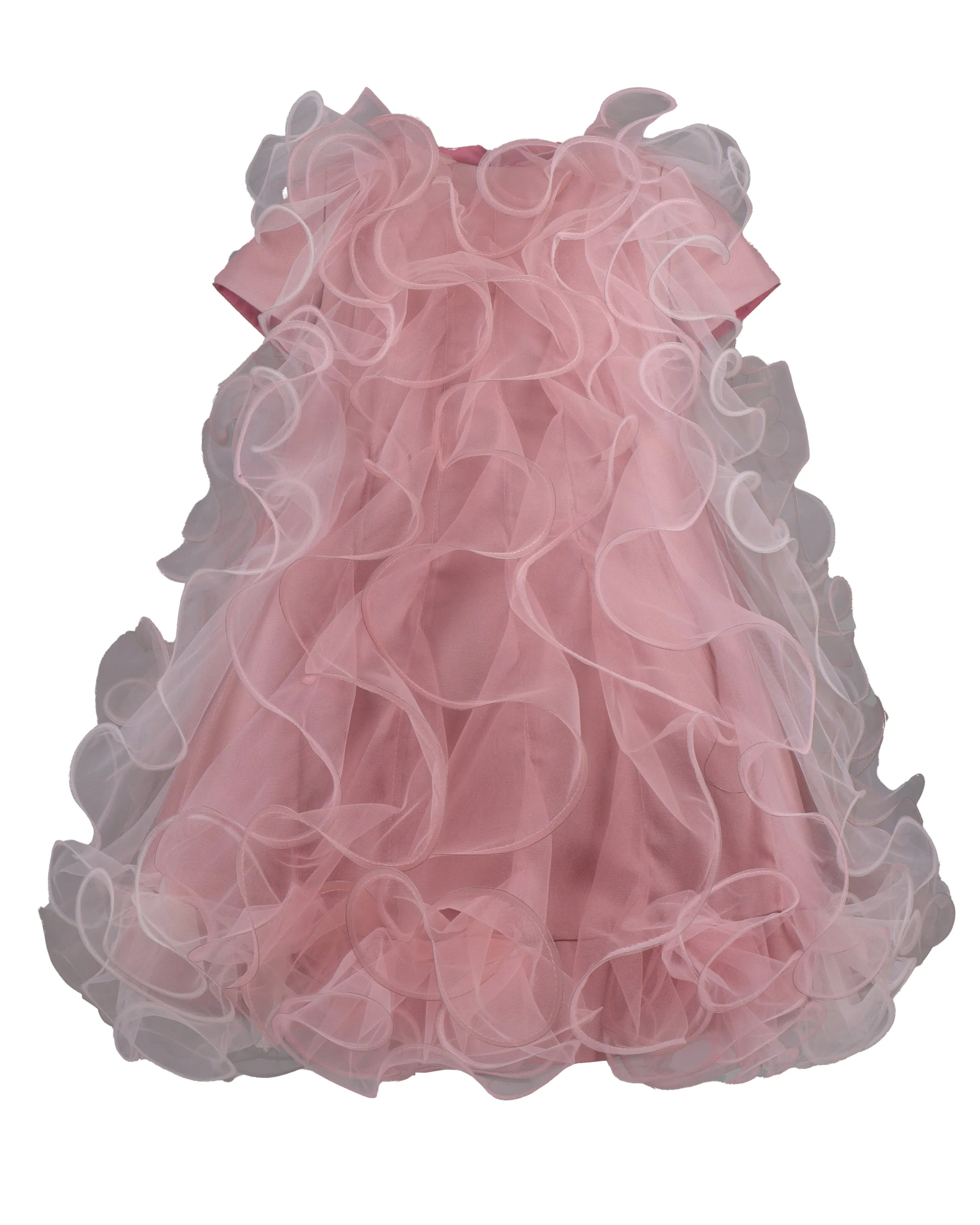 NIKOLIA Beautiful Madness Optimista Tulle Overlay Dress in Mauve