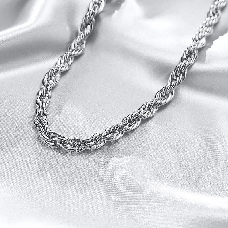 No-Tarnish Medical Twist Chain Necklace & Bracelet