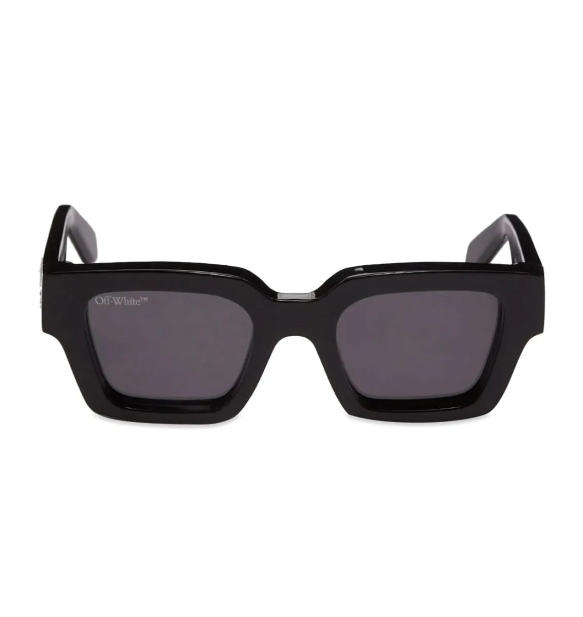 Off-White Virgil Square Frame Sunglasses Black White Grey