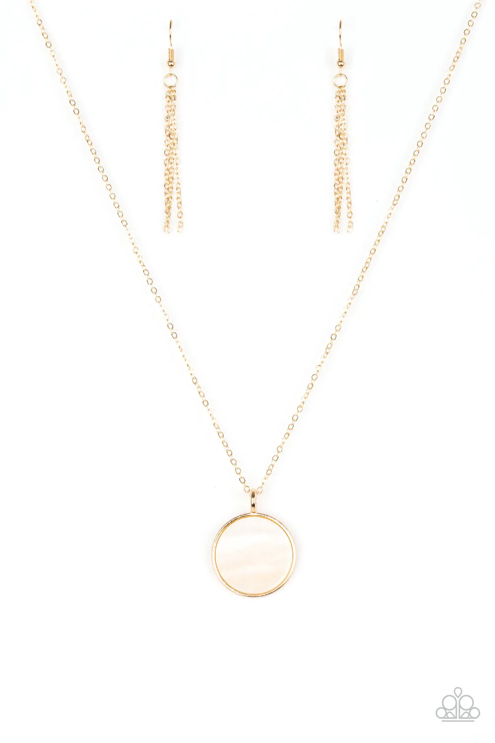 Paparazzi Accessories - Shimmering Seashores #N212 Box3 - Gold Necklace