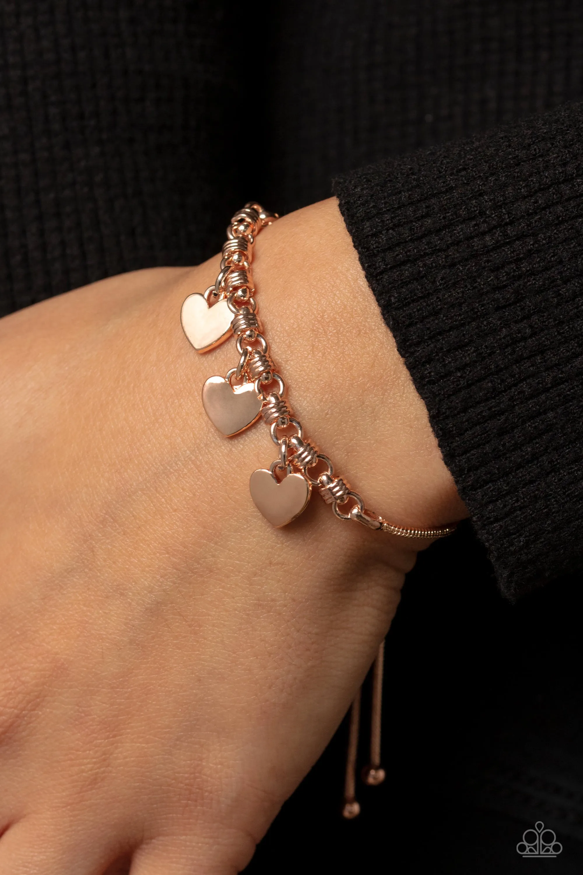 Paparazzi Romance Tale Rose Gold Bracelet