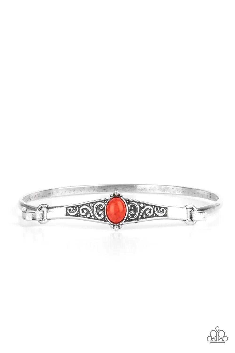 Paparazzi Stone Scrolls - Red Bracelet