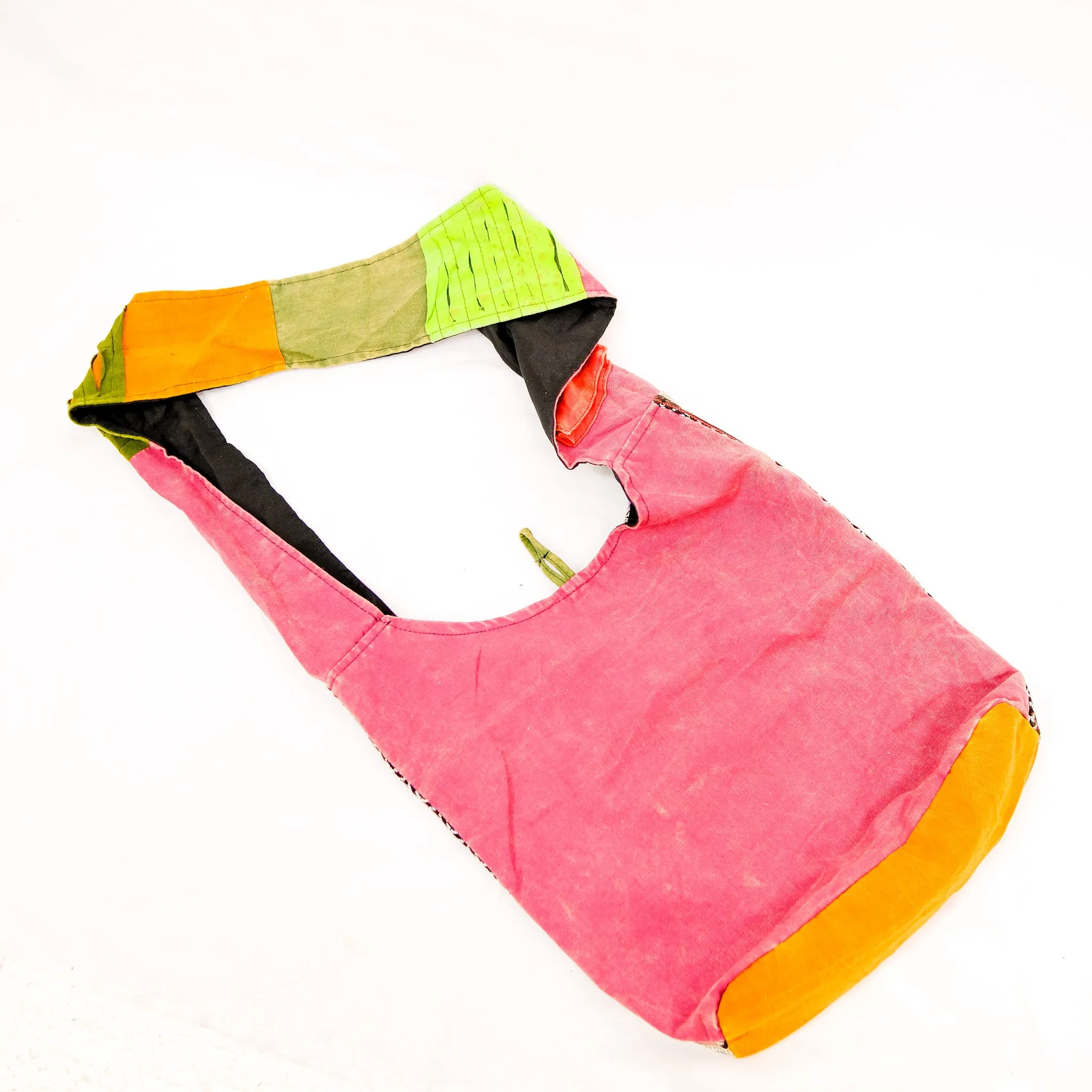 Patchwork Cotton Messenger Bag