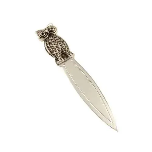 Personalised Sterling Silver Owl Bookmark Engraved