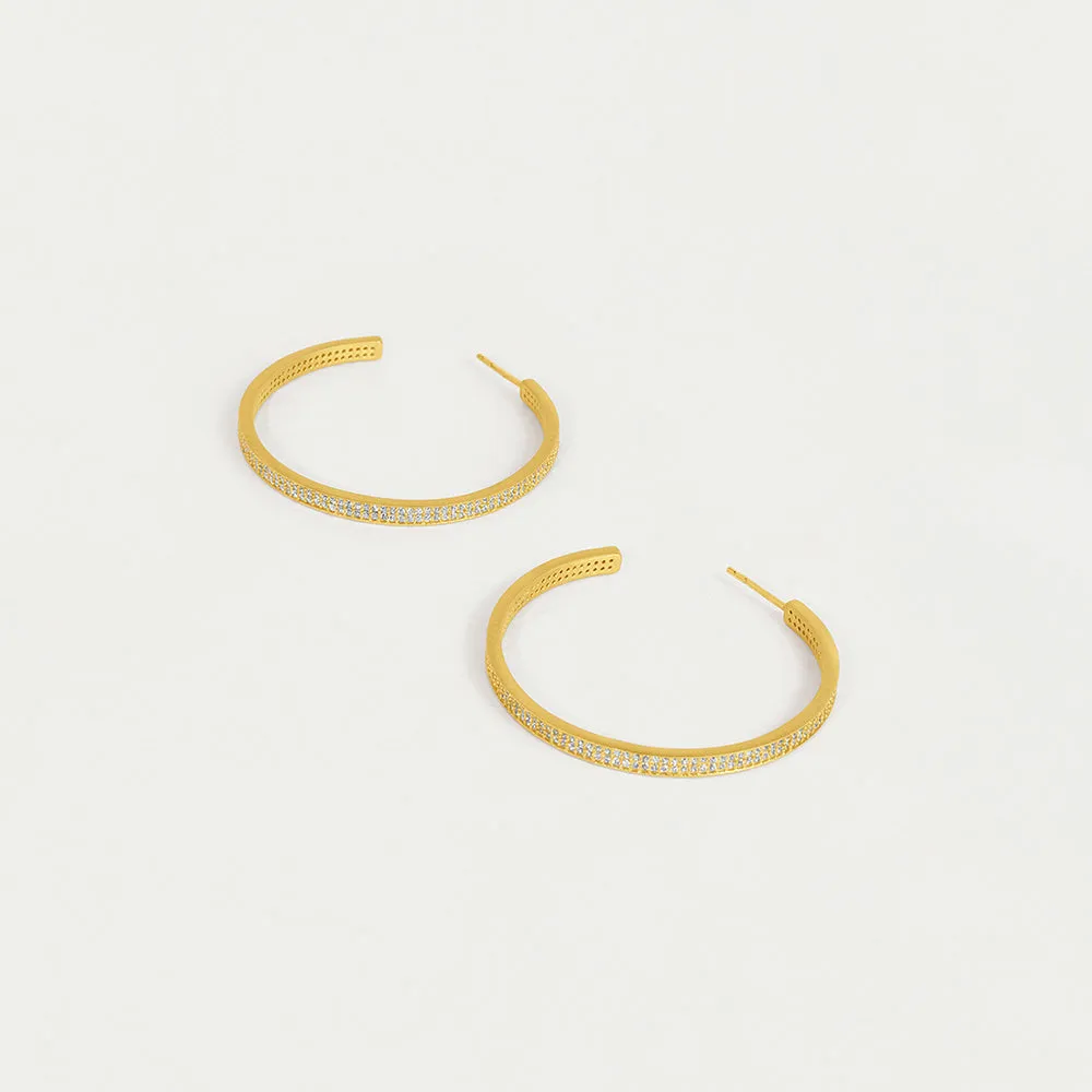 Petit Pavé Midi Hoops