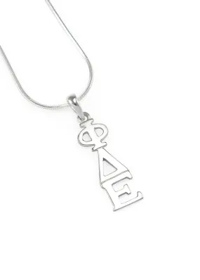 Phi Delta Epsilon Sterling Silver Lavaliere Pendant