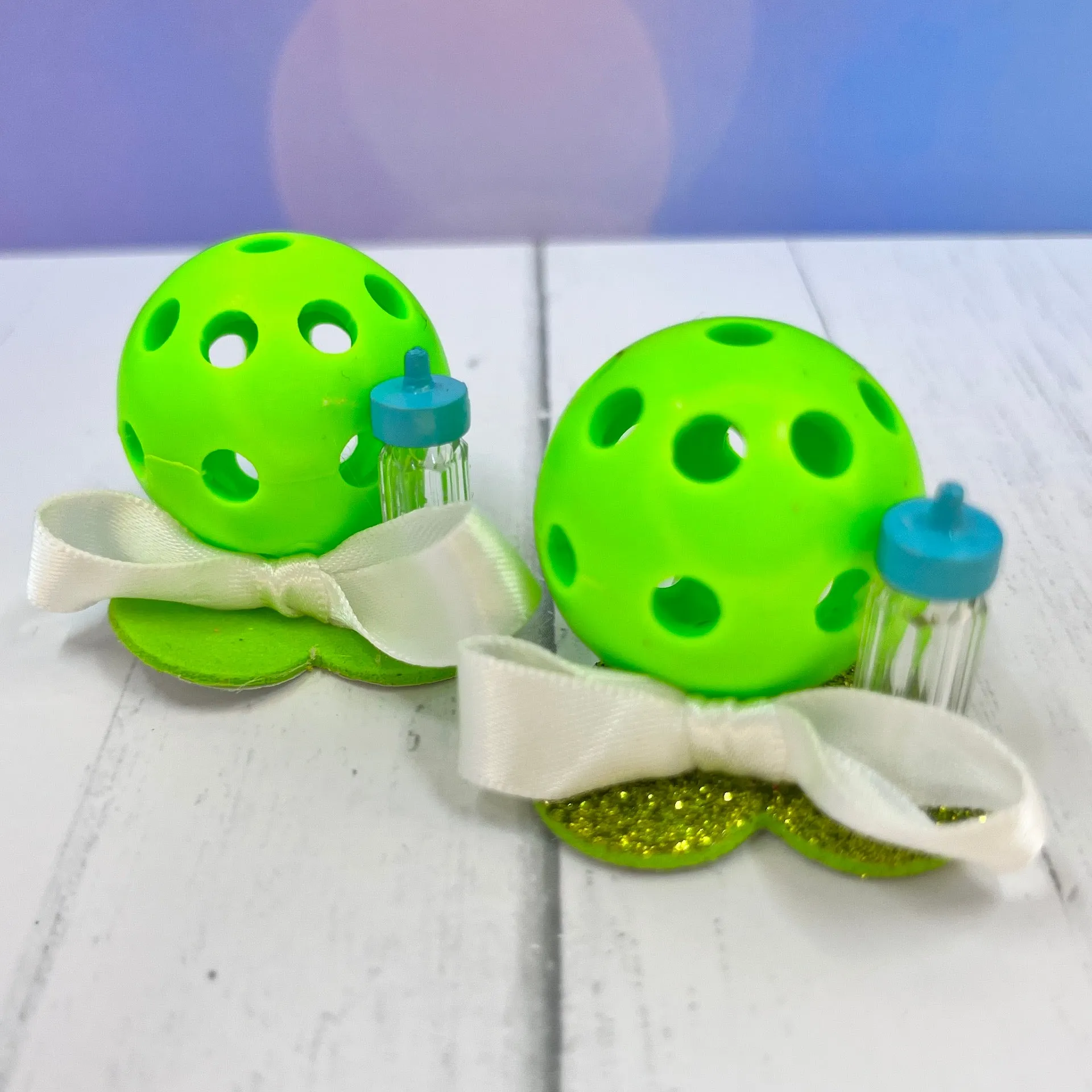 Pickleball Baby Shower Favors Or Cake Toppers | Fun Pickleball Gifts