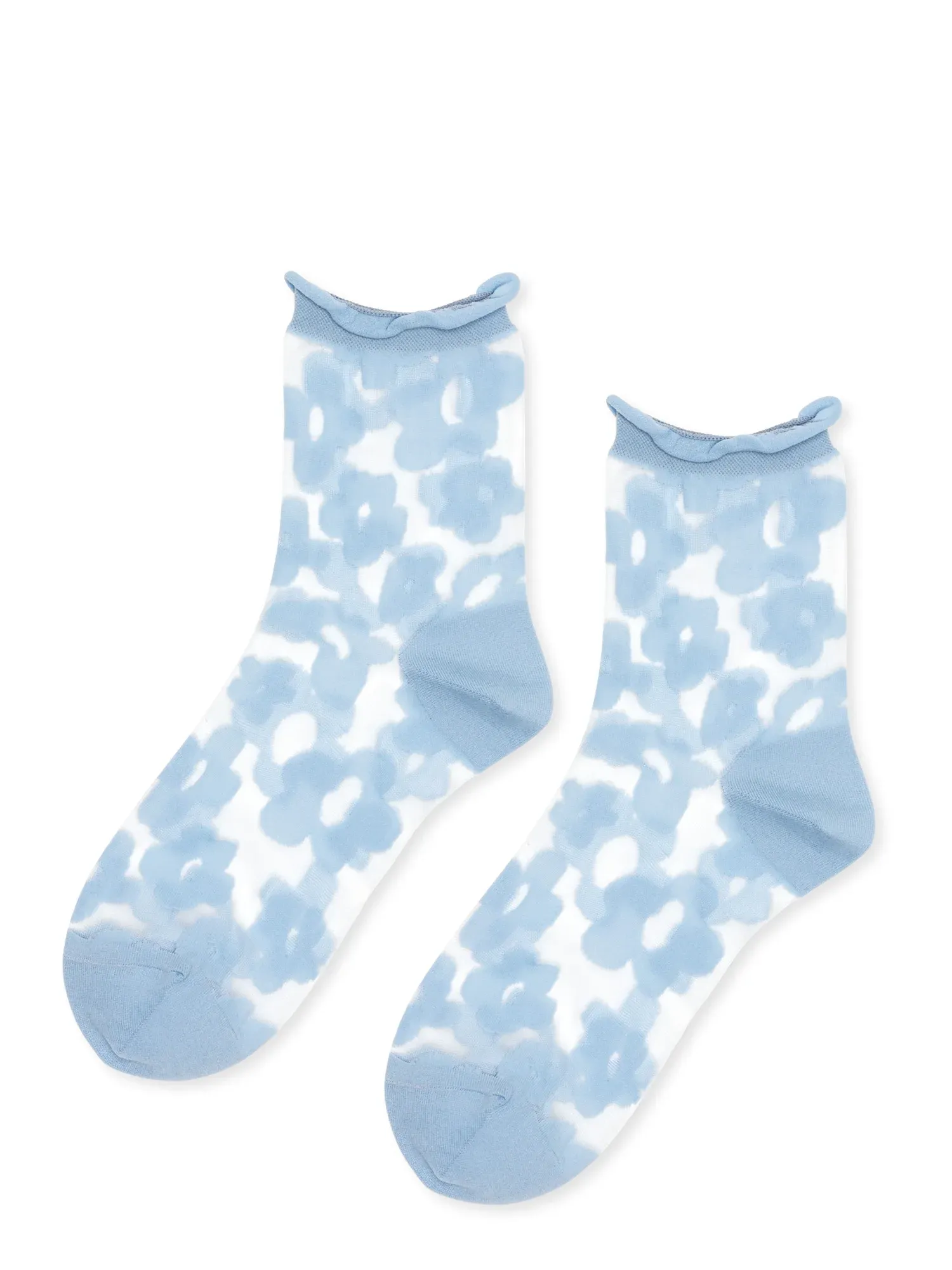 Pop Sheer Crew Sock