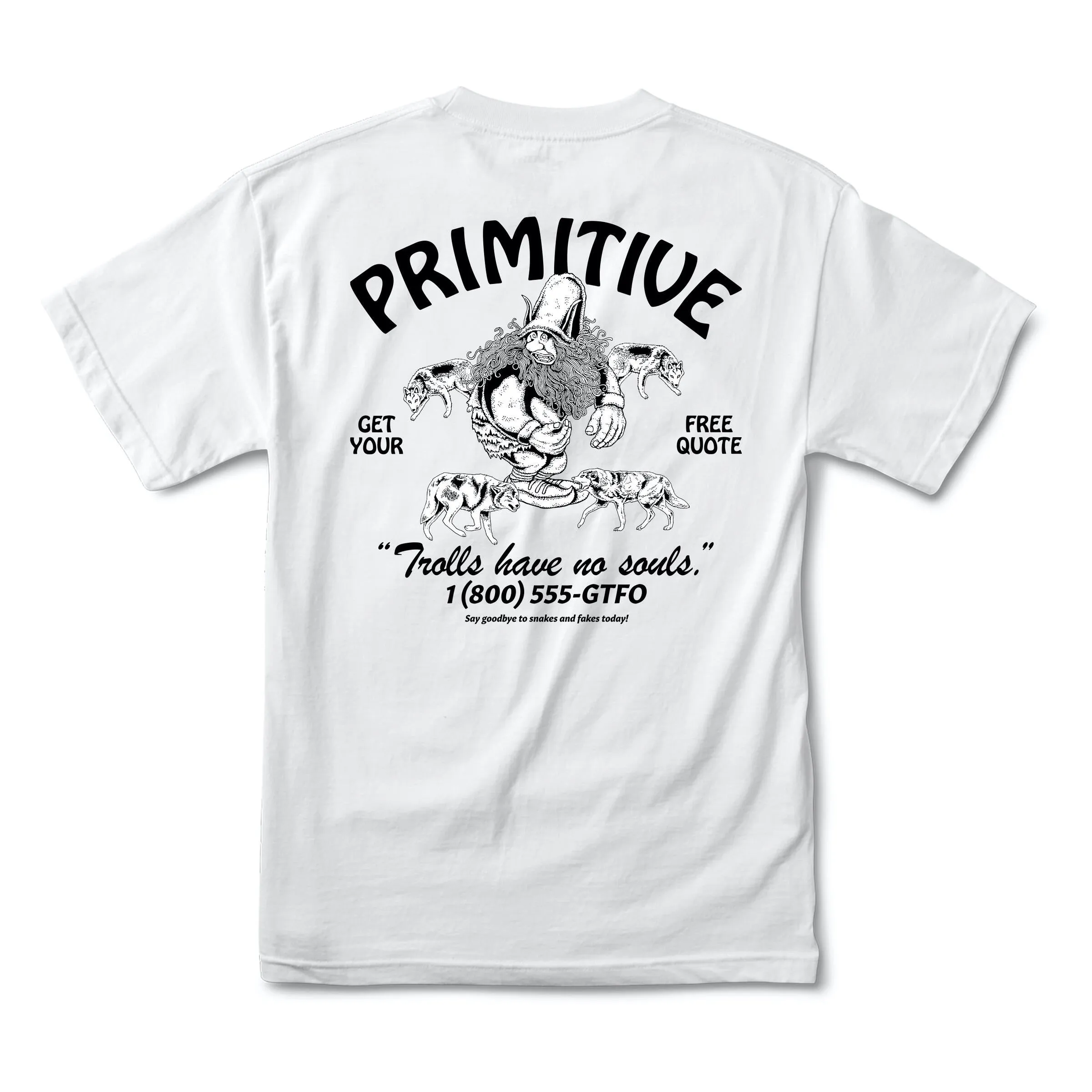 Primitive Goodbye Pocket Tee - White