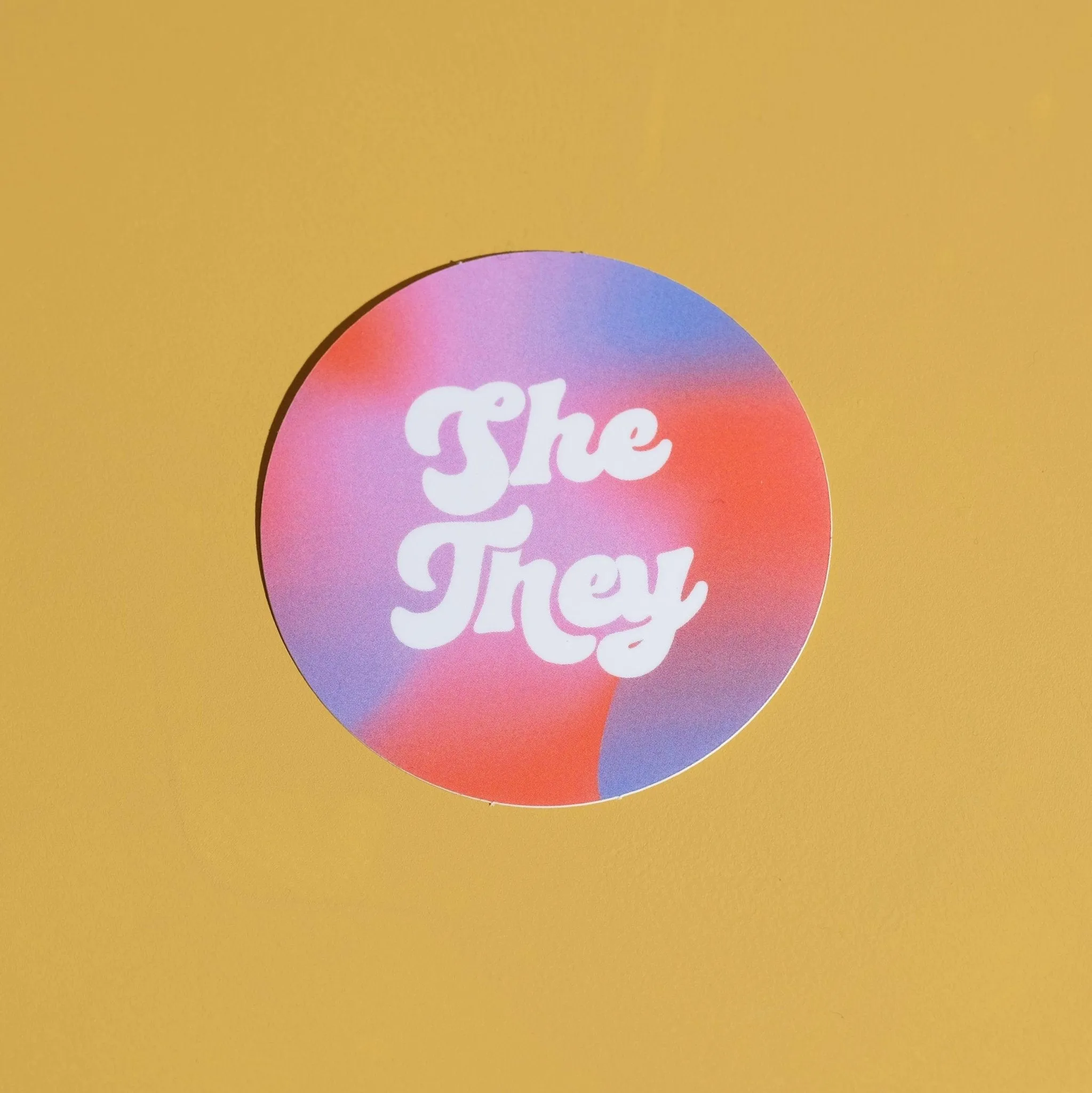 Pronoun Sticker - She/They