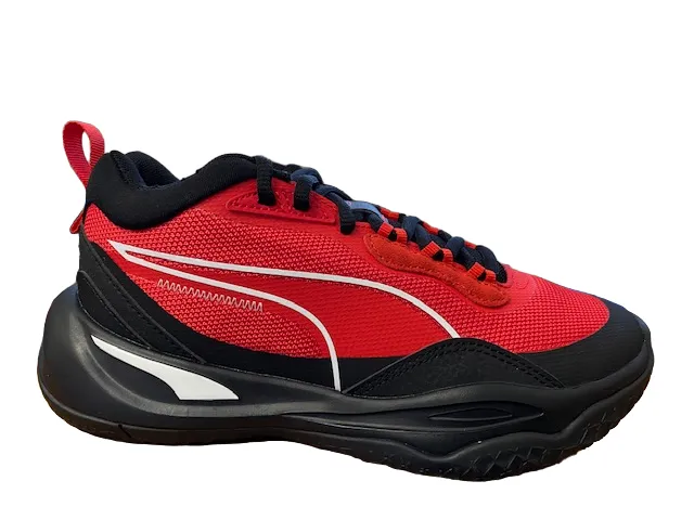 Puma Playmaker boys basketball shoe 387353 02 red-black-white