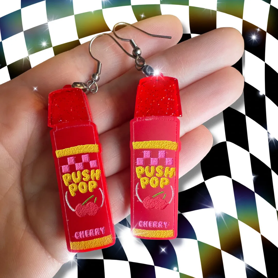 Push Pop Dangle Earrings