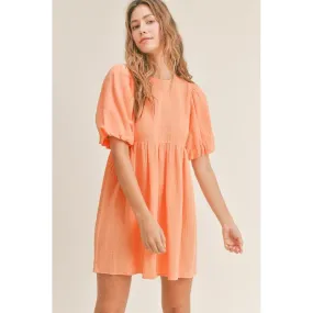 Renee Puff Sleeve Babydoll Dress