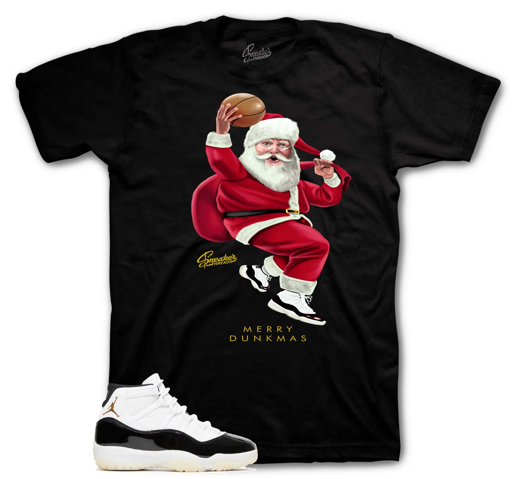 Retro 11 Gratitude Shirt - Merry Dunkmas