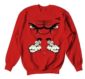 Retro 12 Reverse Flu Bullface Sweater