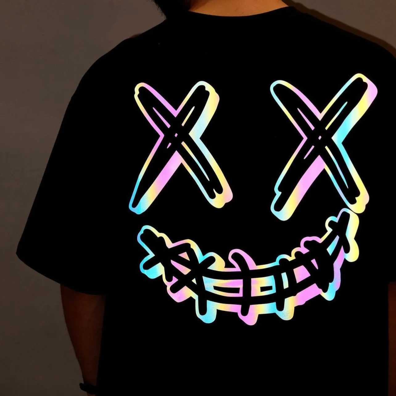 Rickyisclown [RIC] Signature Reflective Smiley Tee Black [R5220901C-I9]