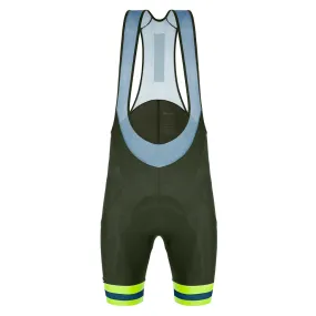 Santini Karma Kinetic Bibshorts - Military Green