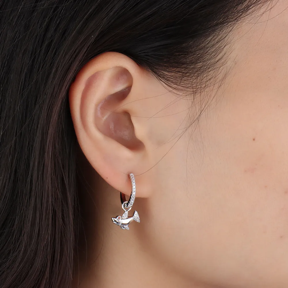 Shark Hoops Earring