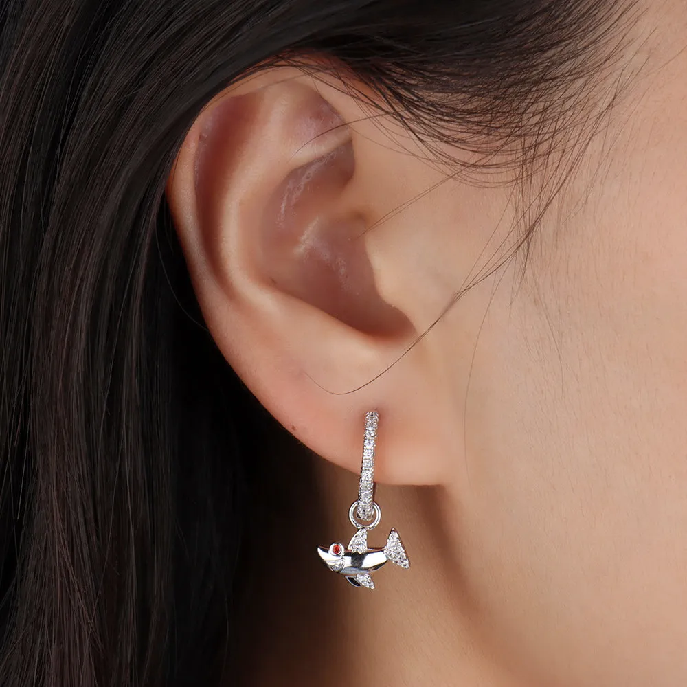 Shark Hoops Earring