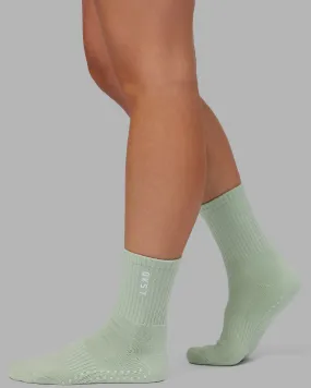 Signal Pilates Socks - Surf Spray-White